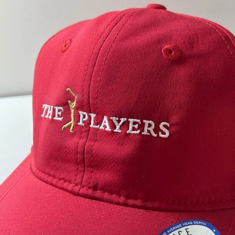 Brand New The Players PGA Red Performance Cap TPC Sawgrass Golf Hat